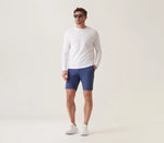 Deke Momentumn Mobile Bermuda Shorts In Pulse Pique Warp Knit - Lake