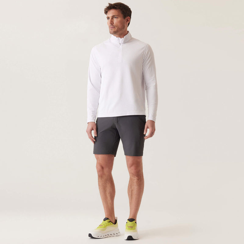 DEKE 8.5-Inch Momentum Mobile Bermuda Shorts In Pulse Pique Warp Knit - Shadow