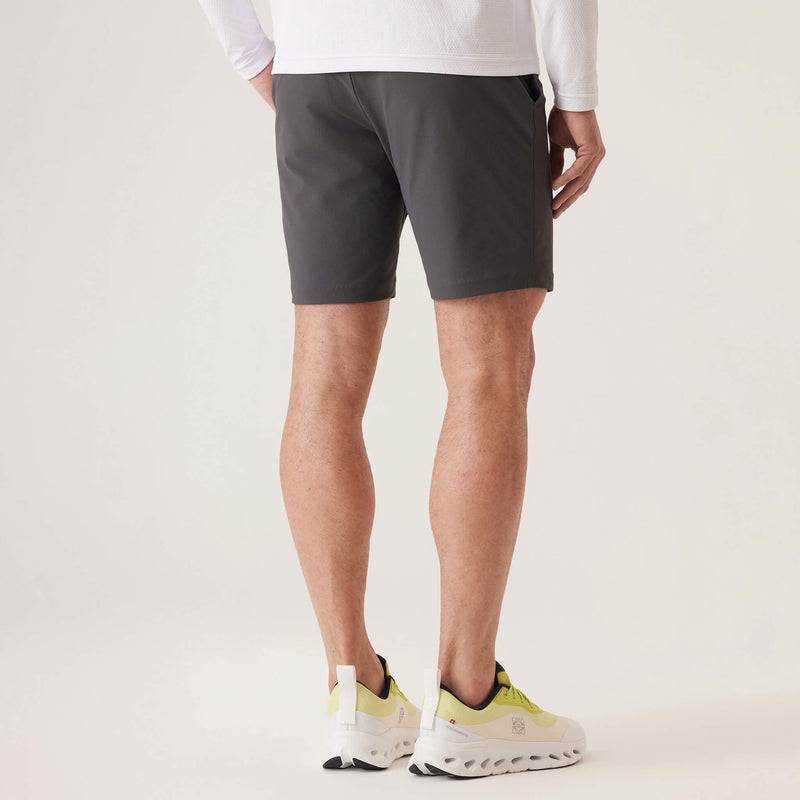 DEKE 8.5-Inch Momentum Mobile Bermuda Shorts In Pulse Pique Warp Knit - Shadow