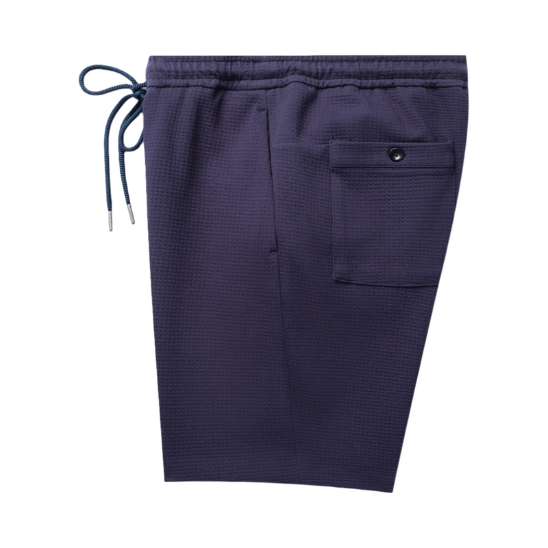 Deke Infinity 360 Cargo Bermuda Shorts In Warp Waffle - Indigo