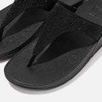 FitFlop Lulu Crystal Embellished Sandals - All Black