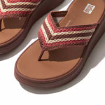 FitFlop F-Mode Crochet Flatform Sandals - Clay Brown