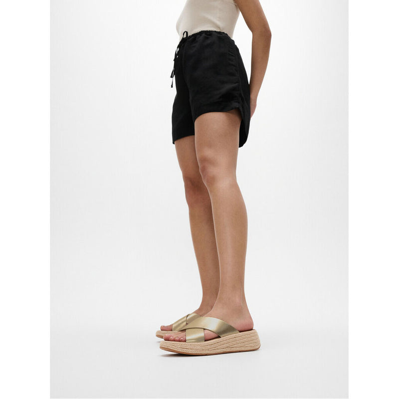 FitFlop F-Mode Espadrille Leather Flatform Sandals - Platino