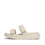 FitFlop F-Mode Go Adjustable Flatform Two Bar Slide Sandals - Paris Beige