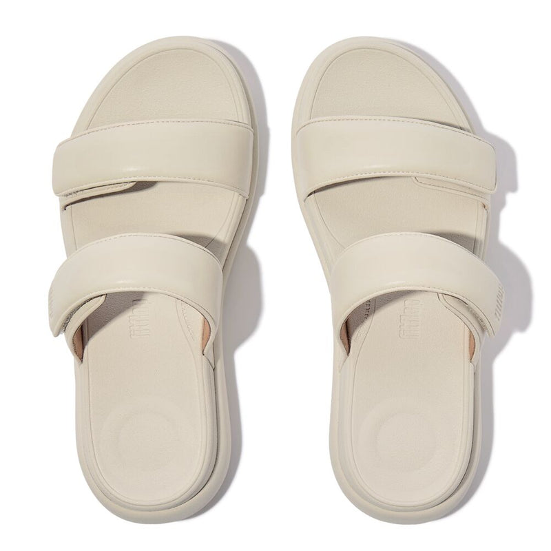 FitFlop F-Mode Go Adjustable Flatform Two Bar Slide Sandals - Paris Beige