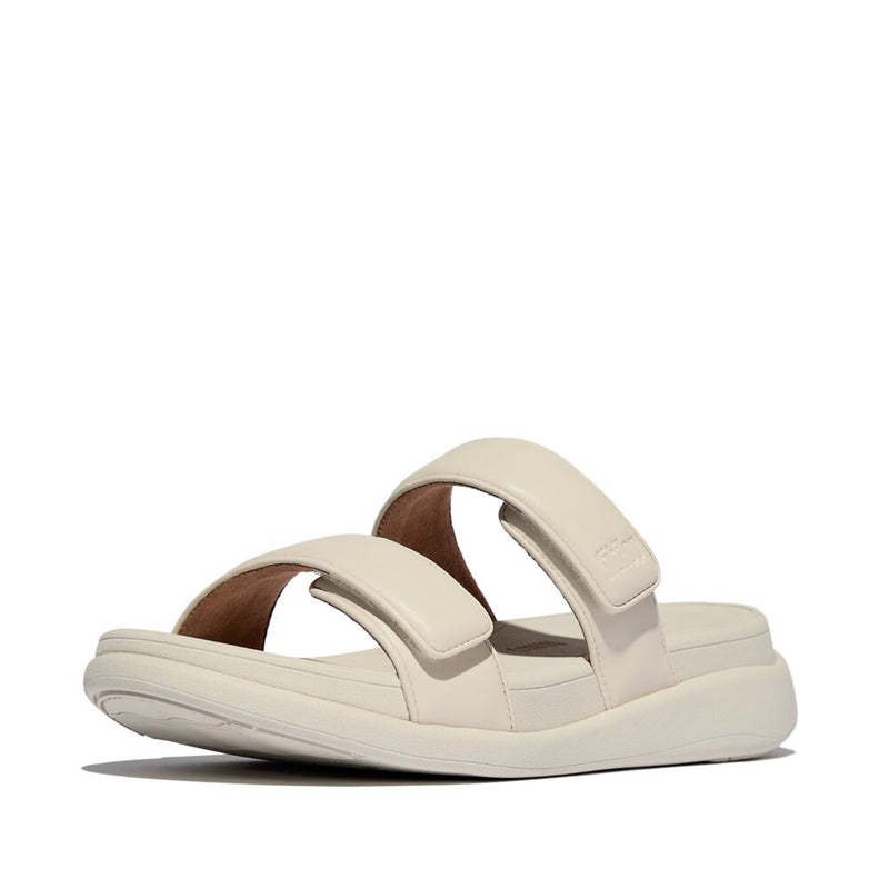 FitFlop F-Mode Go Adjustable Flatform Two Bar Slide Sandals - Paris Beige