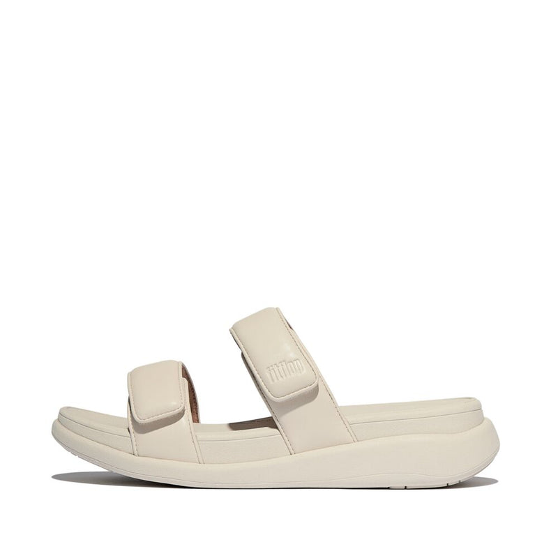 FitFlop F-Mode Go Adjustable Flatform Two Bar Slide Sandals - Paris Beige