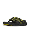 FitFlop F-Mode Go Leopard Webbing Strappy Sandals - Lemongrass Mix