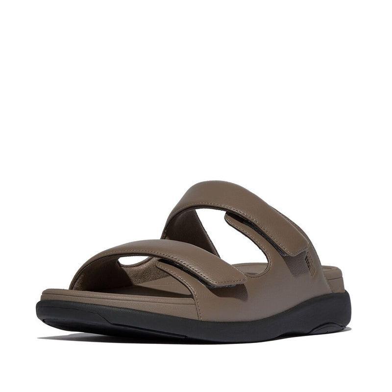 FitFlop Mens F-Mode Go Adjustable Two Bar Slide Sandals - Java Java