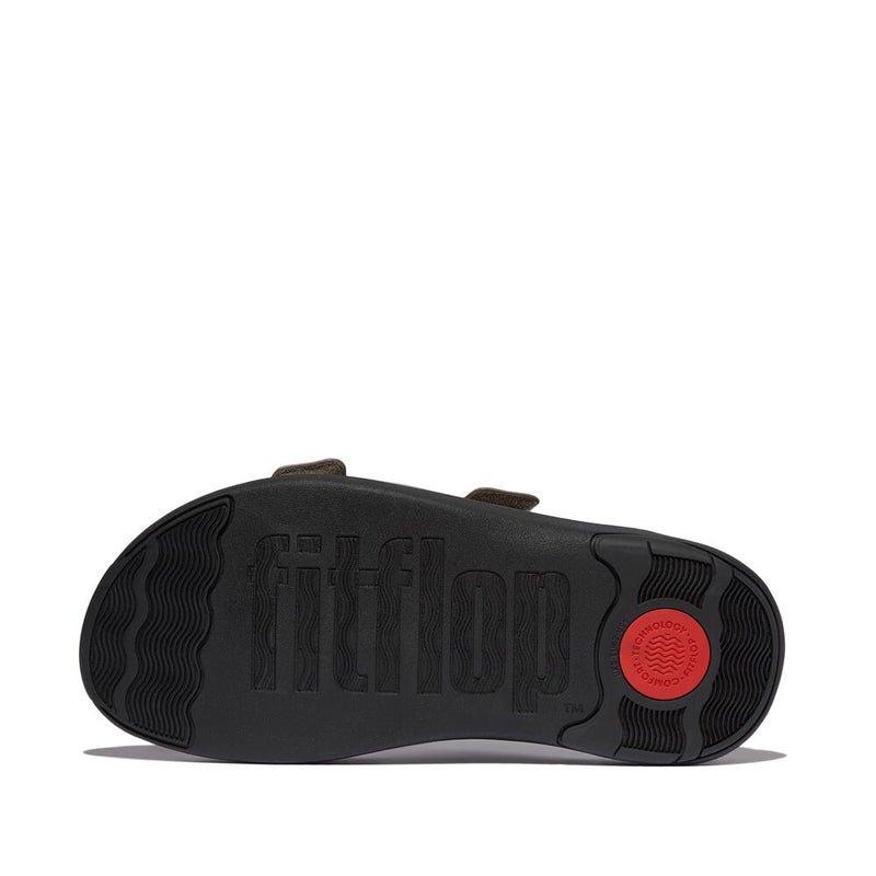 FitFlop Mens F-Mode Go Adjustable Two Bar Slide Sandals - Java Java