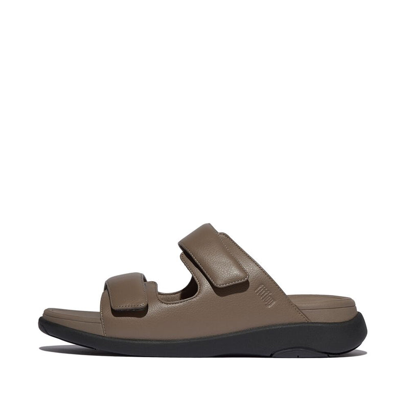 FitFlop Mens F-Mode Go Adjustable Two Bar Slide Sandals - Java Java