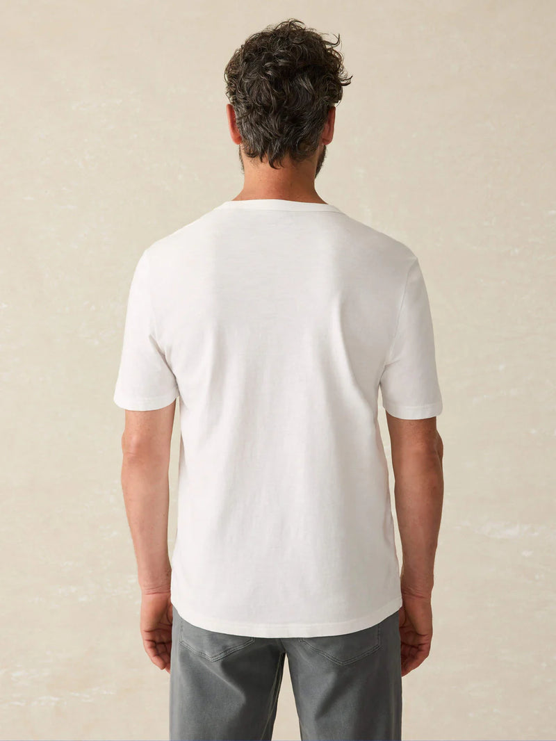 Faherty Sunwashed Pocket T-Shirt - White