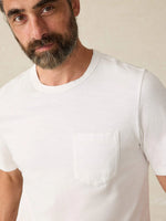 Faherty Sunwashed Pocket T-Shirt - White