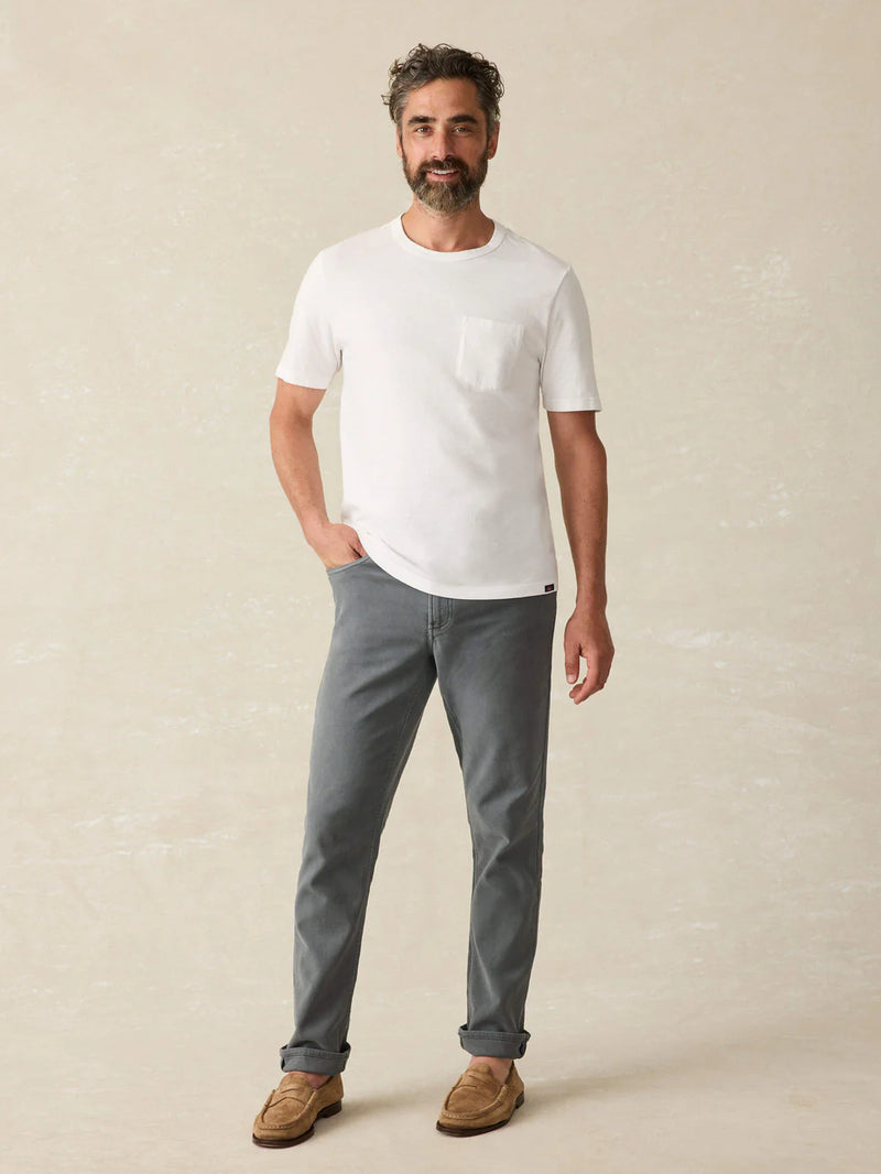 Faherty Sunwashed Pocket T-Shirt - White