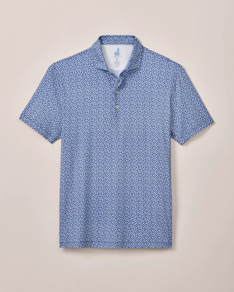 Johnnie-O Men's Four Leaf Featherweight Performance Polo Shirt - Lake