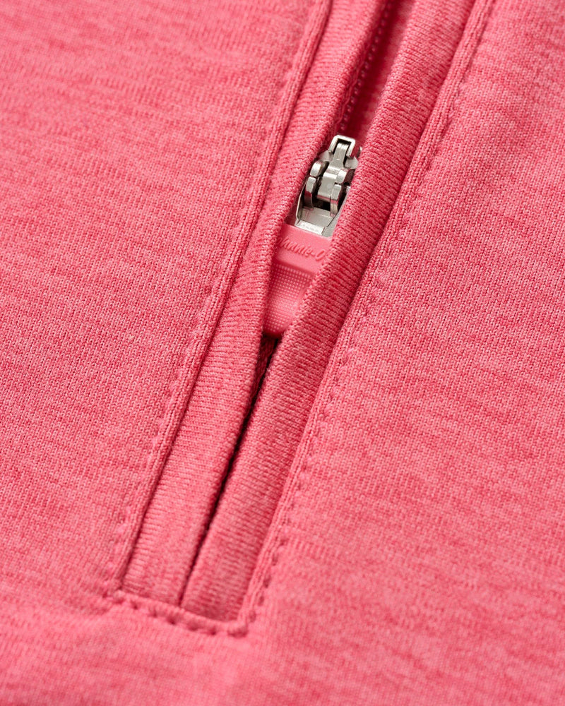 Johnnie-O Men's Freeborne Performance 1/4 Zip Pullover Sweater - Azalea