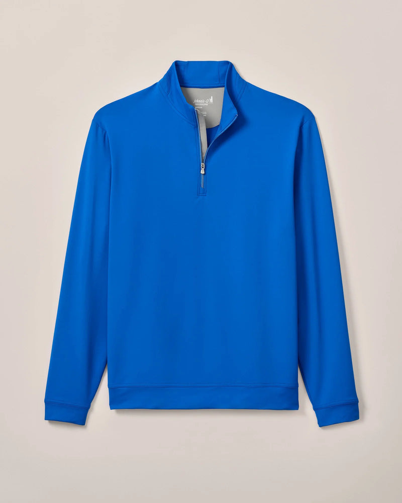 Johnnie-O Men's Motion Performance 1/4 Zip Pullover Sweater - Palisades Blue