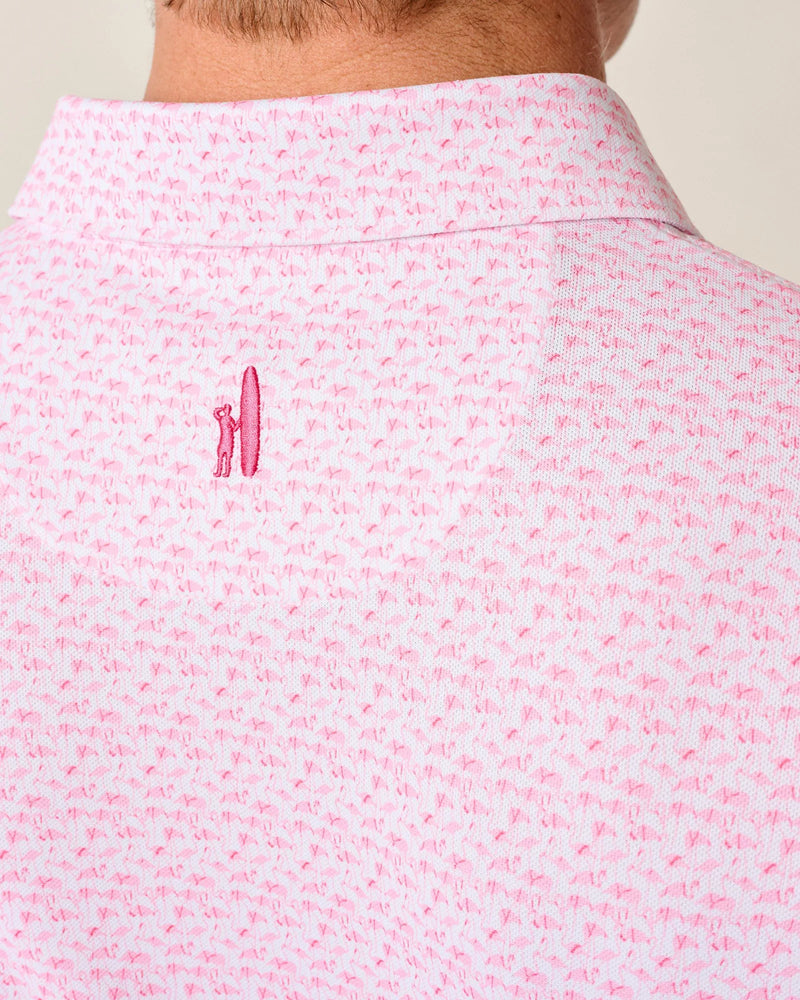 Johnnie-O Men's Flock Yeah Performance Polo Shirt - Azalea