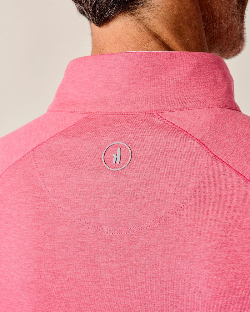 Johnnie-O Men's Freeborne Performance 1/4 Zip Pullover Sweater - Azalea