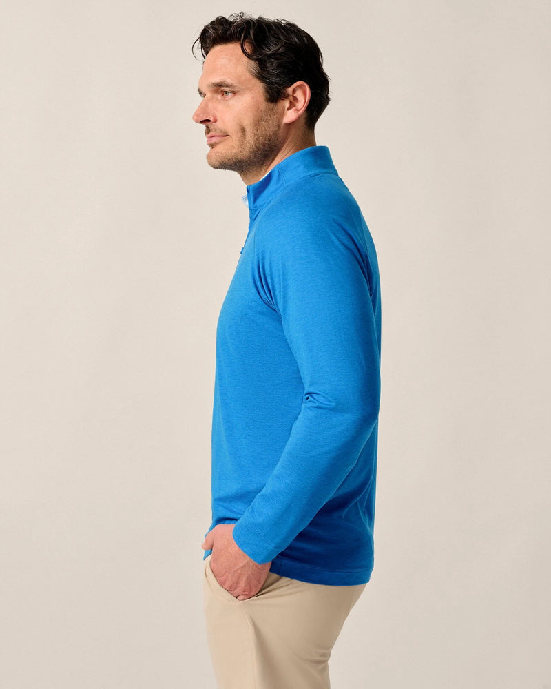 Johnnie-O Men's Freeborne Performance 1/4 Zip Pullover Sweater - Palisades Blue
