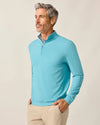 Johnnie-O Men's Motion Performance 1/4 Zip Pullover Sweater - Haze