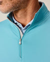 Johnnie-O Men's Motion Performance 1/4 Zip Pullover Sweater - Haze