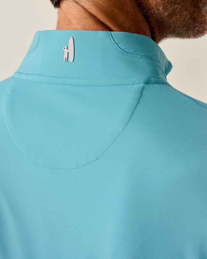 Johnnie-O Men's Motion Performance 1/4 Zip Pullover Sweater - Haze