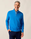 Johnnie-O Men's Motion Performance 1/4 Zip Pullover Sweater - Palisades Blue