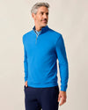 Johnnie-O Men's Motion Performance 1/4 Zip Pullover Sweater - Palisades Blue