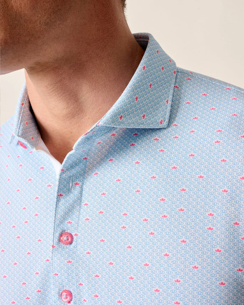 Johnnie-O Men's Poppy Performance Polo Shirt - Maliblu