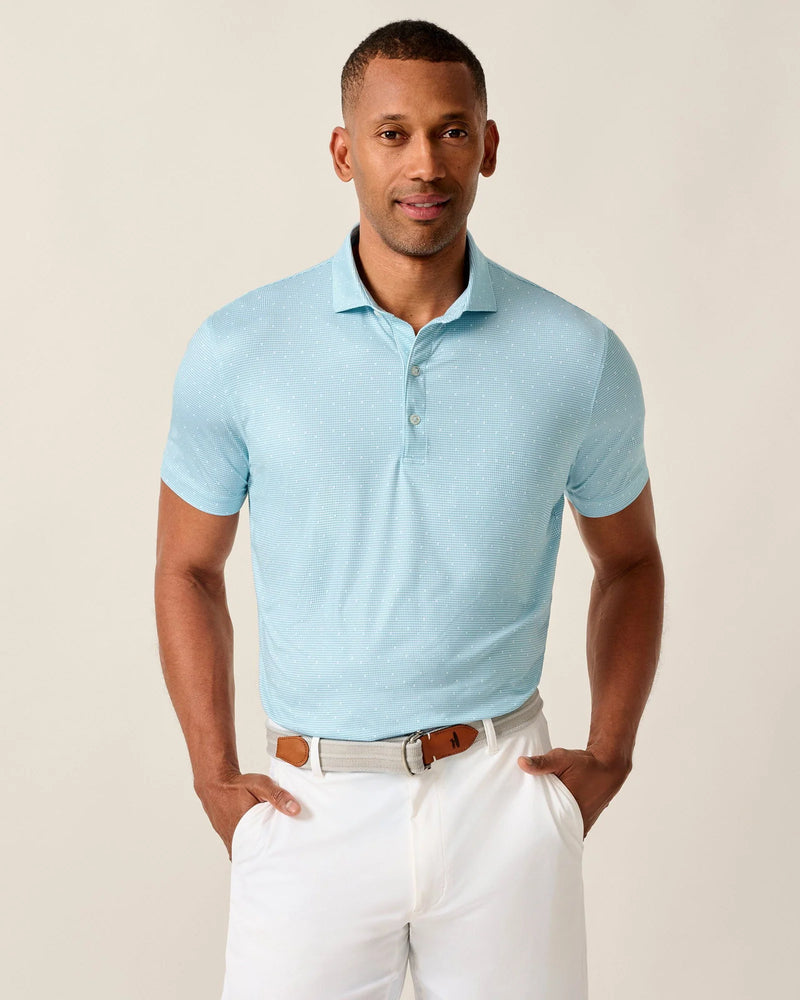 Johnnie-O Men's Tundra Featherweight Performance Polo Shirt - Haze