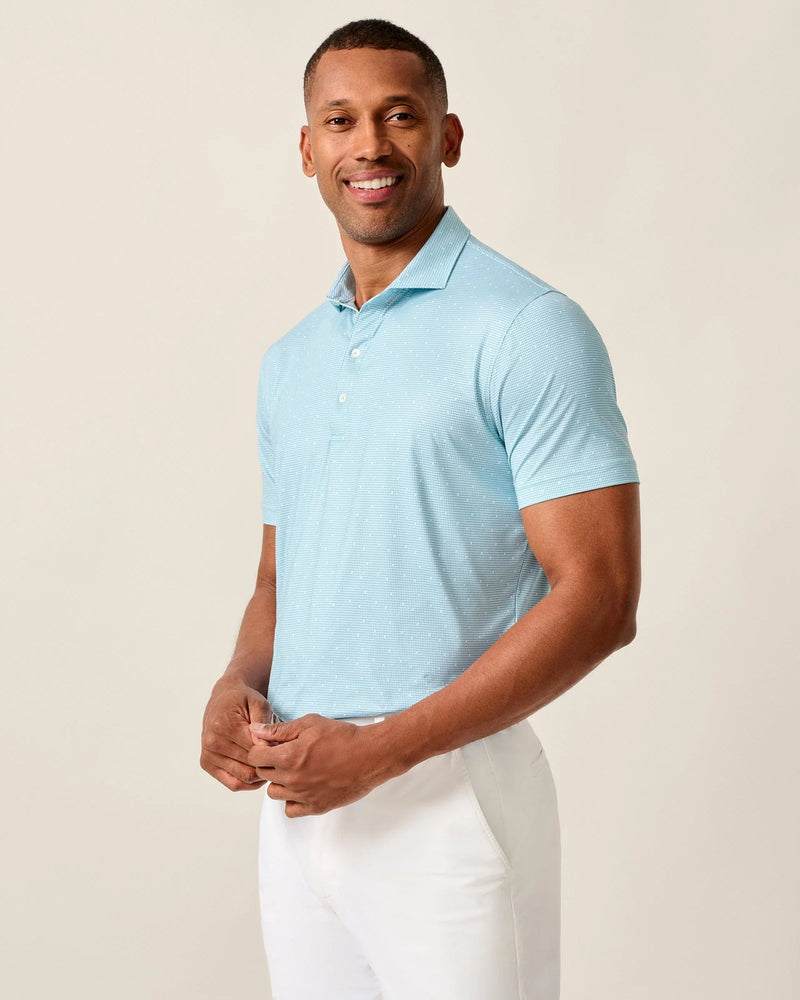 Johnnie-O Men's Tundra Featherweight Performance Polo Shirt - Haze