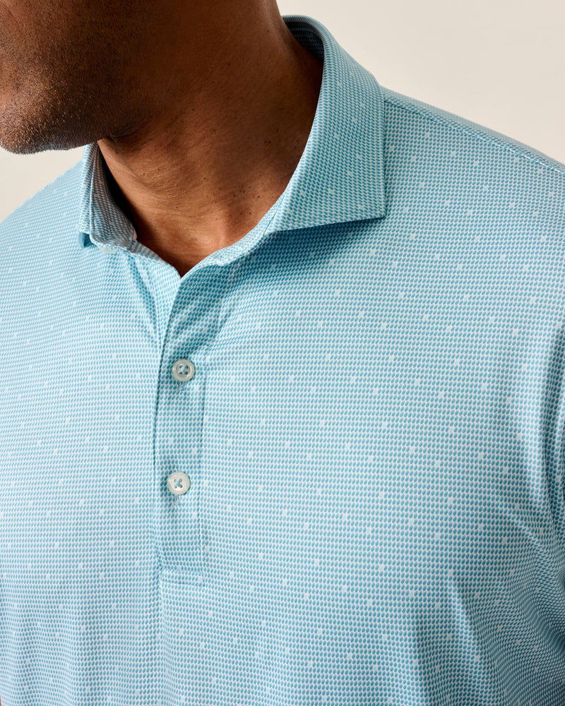 Johnnie-O Men's Tundra Featherweight Performance Polo Shirt - Haze