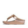 FitFlop Fino Bauble Bead Leather Sandals - Metallic Classic Beige
