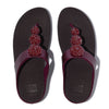 FitFlop Fino Beadie Button Metallic Sandals - Metallic Ruby