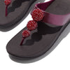 FitFlop Fino Beadie Button Metallic Sandals - Metallic Ruby