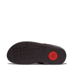 FitFlop Fino Beadie Button Metallic Sandals - Metallic Ruby