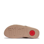 FitFlop Fino Crystal Jewel H-Bar Slide Sandals - Classic Beige