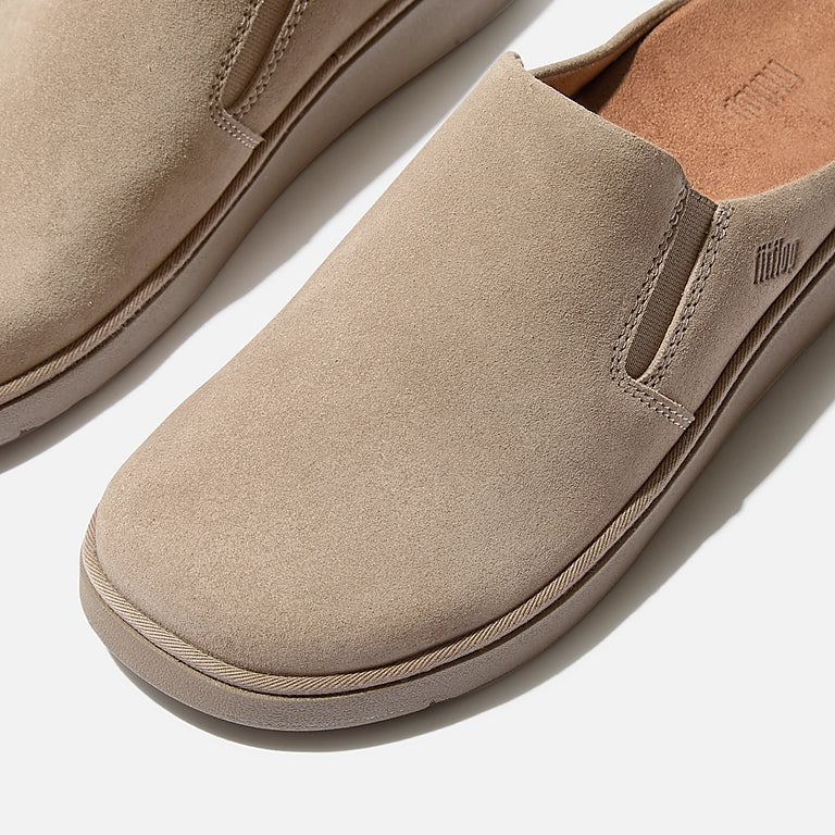 FitFlop Gen-FF Elasticated Suede Mules - Taupe