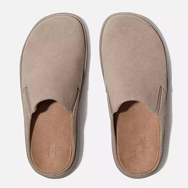 FitFlop Gen-FF Elasticated Suede Mules - Taupe