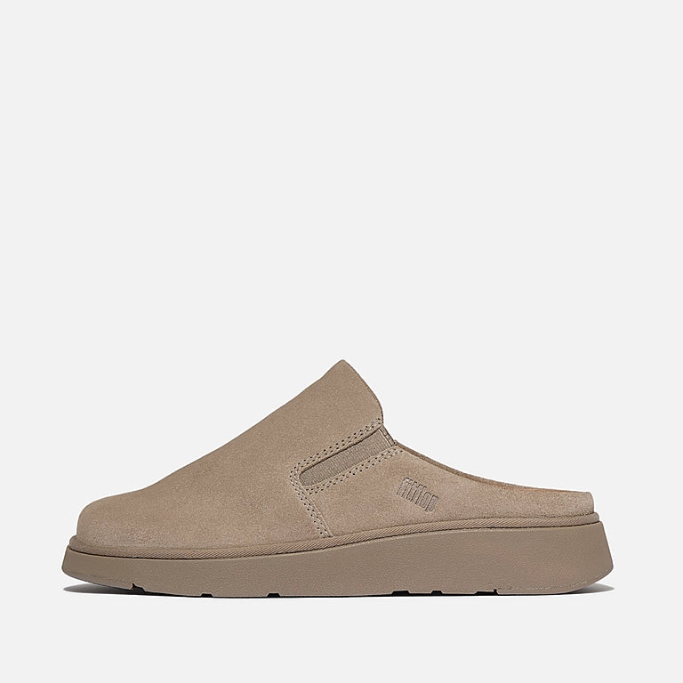 FitFlop Gen-FF Elasticated Suede Mules - Taupe