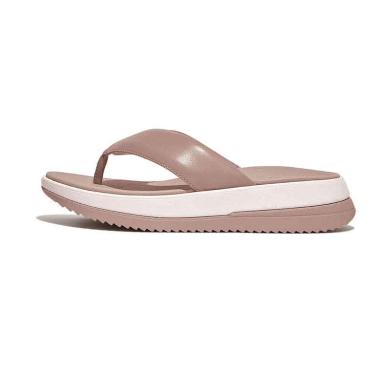 FitFlop Surff Leather Sandals - Beige