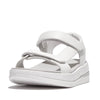 FitFlop Surff Leather Backstrap Sandals - Urban White