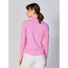 G Lifestyle Cubic Long Sleeve Double Ruffle Top - Hot Pink