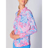 G Lifestyle Starfish Long Sleeve Double Ruffle Top - Pink