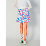 G Lifestyle Print 17-Inch Flare Skort - Tulip