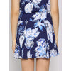 G Lifestyle 17-Inch Print Flare Skort - Blue Lily