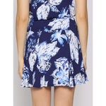 G Lifestyle 17-Inch Print Flare Skort - Blue Lily