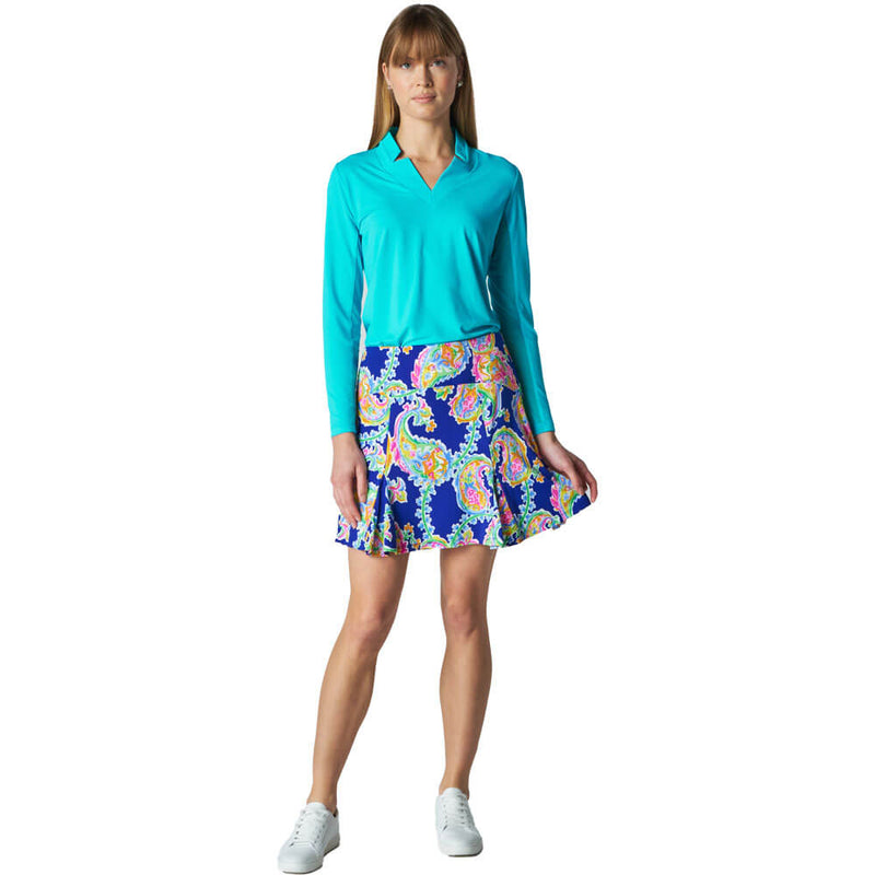 G Lifestyle Paisley Park 17-Inch Skort - Blue