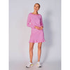 G Lifestyle 16-Inch Cubic Double Ruffle Tennis Skort - Hot Pink